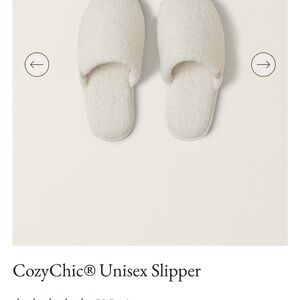 Barefoot Dreams CozyChic Unisex Slipper in Ivory
